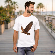 Mid Century Eagle | Retro Vintage Flying Bird Art