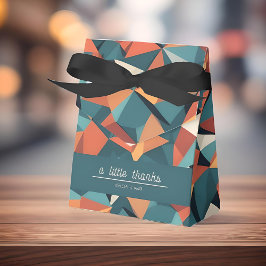 Mid-Century Geometric Teal & Orange | Custom Geschenkschachtel