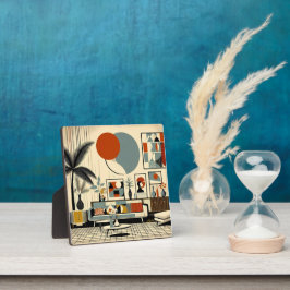 Mid Century Interior Design Eclipse Livingroom Fotoplatte