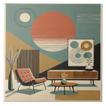 Mid Century Interior Design Sunrise Livingroom