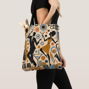 Mid Century Jazz Age Minimalistische Kunst Martini Tasche