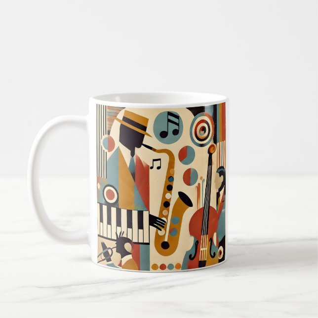 Mid Century Jazz Age Modern Minimalist Trio Kaffeetasse (Links)