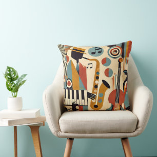Mid Century Jazz Age Moderne Minimalistische Trio Kissen