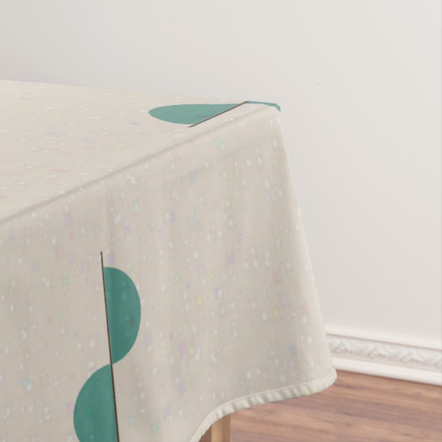 Mid-Century Midern Orbs Design Tischtennis Tischdecke (Beispiel)