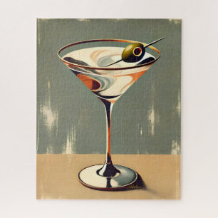 Mid Century Modern 1 Olive Martini Gemälde