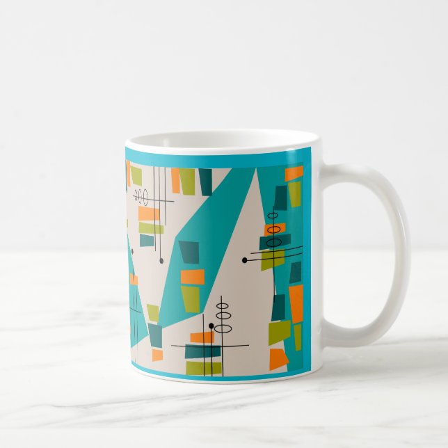 Mid-Century Modern Abstract #55 Kaffeetasse (Rechts)