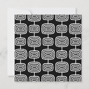 Mid-Century-Modern-Abstraktes Muster Einladung