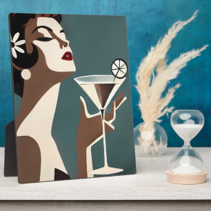 Mid Century Modern Art Die Martini-Diva Fotoplatte