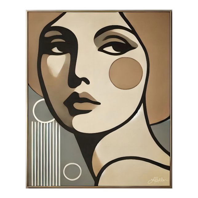 Mid Century Modern Art The Glance Mid Century Mode Fotodruck (Vorne)