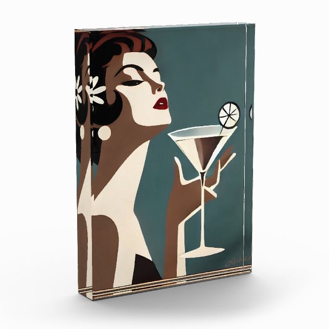 Mid Century Modern Art The Martini DIva Fotoblock (Links)