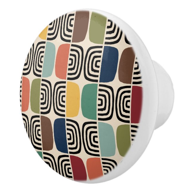 Mid Century Modern Atomic Age Keramikknauf (Rechts)