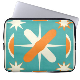 Mid Century Modern Atomic Sternenexplosion Laptopschutzhülle