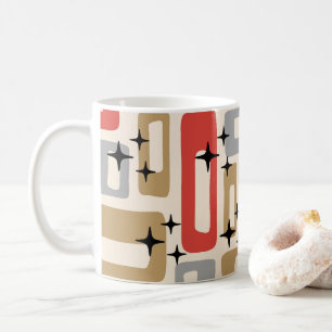 Mid Century Modern Atomic Weihnachten Kaffeetasse
