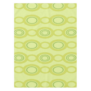 Mid Century Modern Chain Links Chartreuse Tischdecke