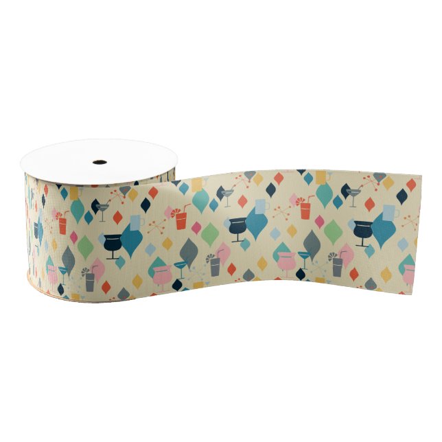 Mid Century Modern Cocktails Ripsband (Spule)