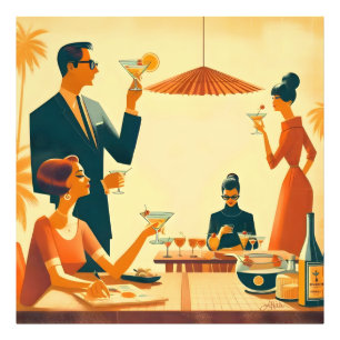 Mid Century Modern Der Martini Cocktail Kritiker Fotodruck