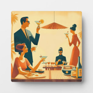 Mid Century Modern Der Martini Cocktail Kritiker Fotoplatte