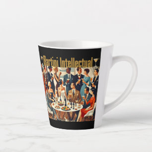 Mid Century Modern Die Martini-Intellektuellen  Milchtasse