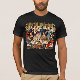 Mid Century Modern Die Martini-Intellektuellen T-Shirt