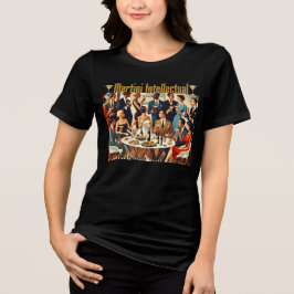 Mid Century Modern Die Martini-Intellektuellen Tri-Blend Shirt