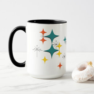Mid Century Modern Eames Atomic Era Sternenexplosi Tasse