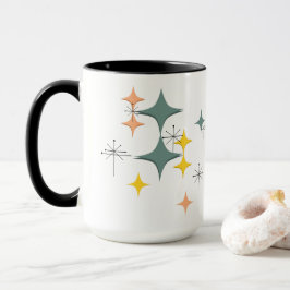 Mid Century Modern Eames Atomic Sternenexplosionen Tasse