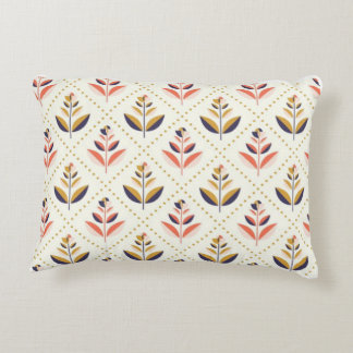 Mid-Century Modern Floral Pattern Dekokissen