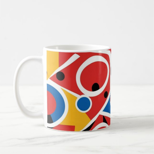 Mid Century Modern Geometrisch Kaffeetasse (Links)