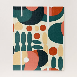 Mid Century Modern Geometrisches Abstrakt Familie