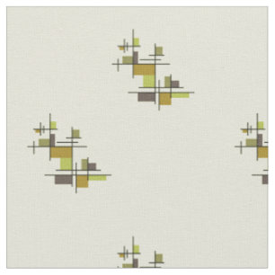 Mid Century Modern Geometrisches Chartreuse Stoff