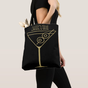 Mid Century Modern Gold 2 Oliven-Martini Tasche