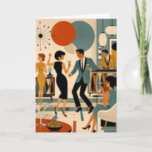 Mid Century Modern Hip Martini Tanzparty