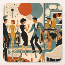 Mid Century Modern Hip Martini Tanzparty