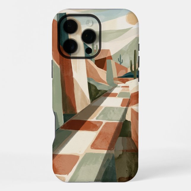 Mid-Century Modern iPhone 16 Pro Max Case Hülle (Rückseite)