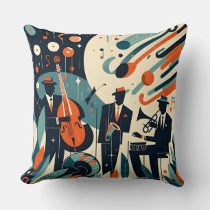 Mid Century Modern Jazz Age Trio Kissen