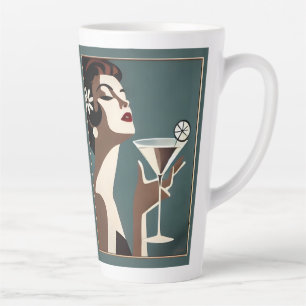 Mid Century Modern Kunst Die Martini-Diva Milchtasse