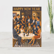 Mid Century Modern Martini Intellektuelle Neujahr