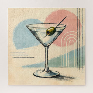 Mid Century Modern Martini Pastell Minimalistische