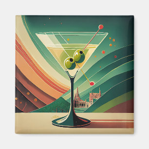 Mid Century Modern Martini Reise Kathedrale Aussic Magnet