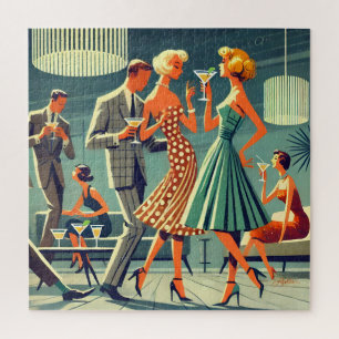Mid Century Modern Martini Tanz Cocktailparty