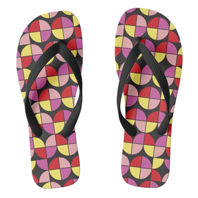 MID CENTURY MODERN Muster Flip Flops (Fußbett)