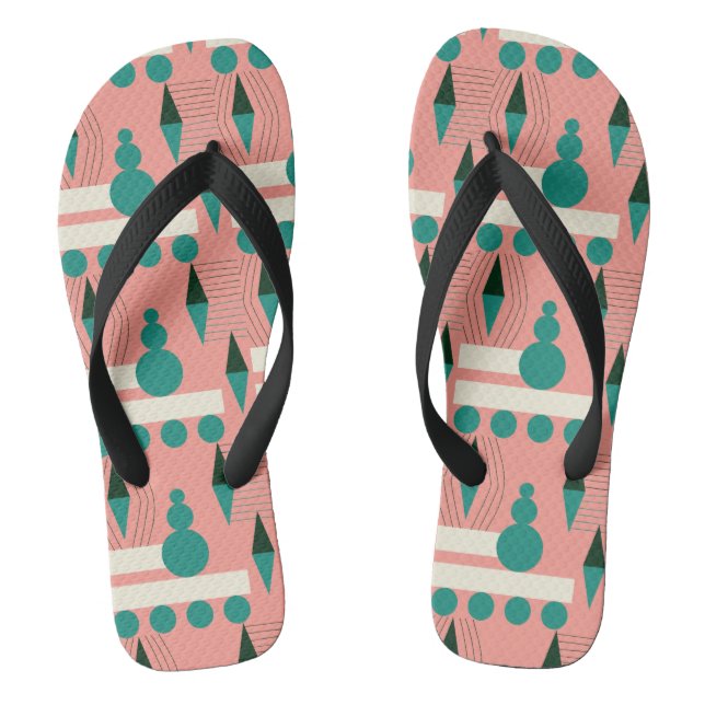 MID CENTURY MODERN Muster Flip Flops (Fußbett)