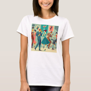 Mid Century Modern Party Der Martini-Tanz T-Shirt