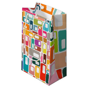 Mid-Century Modern Pattern Kleine Geschenktüte