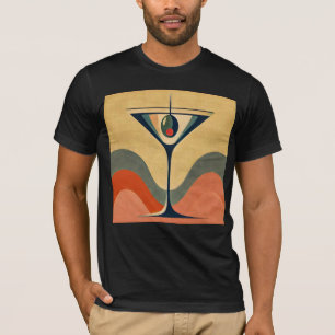 Mid Century Modern "Pfefferschoten-Oliven-Martini- T-Shirt