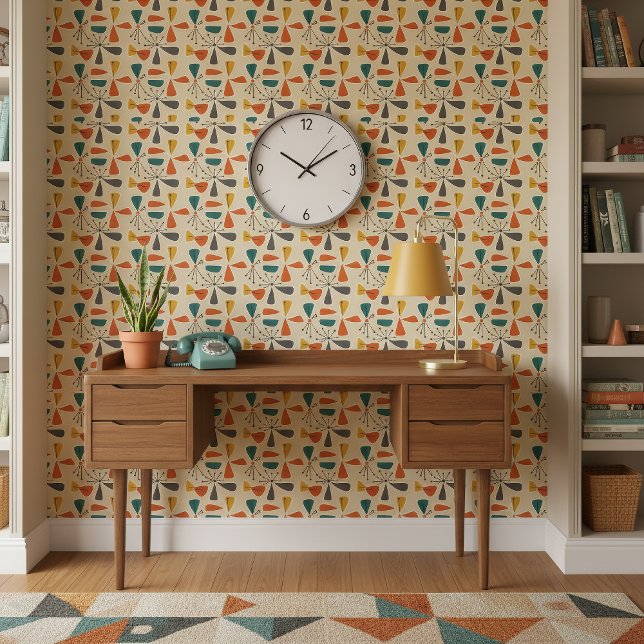 Mid-Century Modern Pinwheel Abstract #10 Bg ID1224 Tapete (Von Creator hochgeladen)