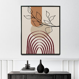 Mid Century Modern Poster, Wall Art Poster