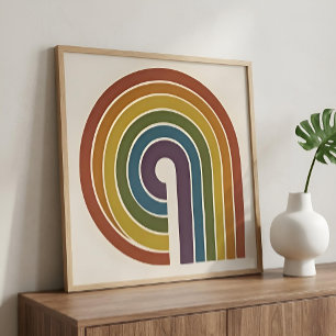 Mid-Century Modern Pride-Quadrat Poster