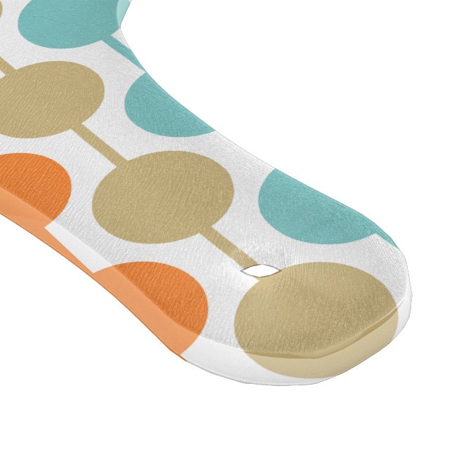 Mid-Century Modern Retro Geometric Circles Pattern Schneidebrett (Ecke)