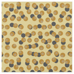 Mid-Century Modern Retro Honigsenf-Orbit Stoff